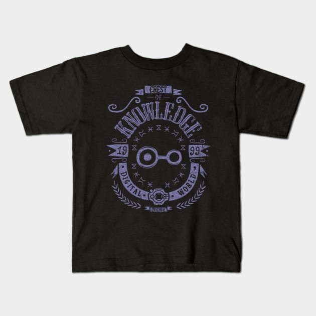 Digimon Crest of Knowledge - Tentomon - Izzy Kids T-Shirt by Typhoonic